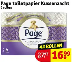 Kruidvat Page toiletpapier Kussenzacht aanbieding