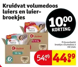 Kruidvat Kruidvat volumedoos luiers en luierbroekjes aanbieding