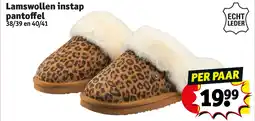 Kruidvat Lamswollen instap pantoffel aanbieding