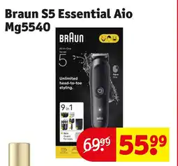 Kruidvat Braun S5 Essential Aio Mg5540 aanbieding