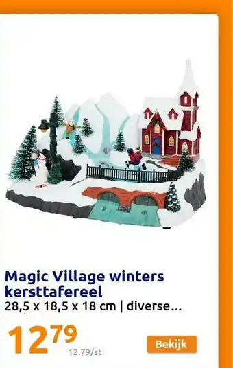 Action Magic Village Winters Kersttafereel aanbieding