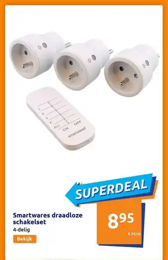 Action Smartwares Draadloze Schakelset aanbieding