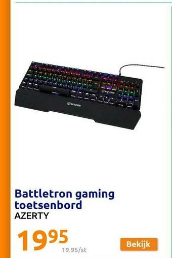 Action Battletron Gaming Toetsenbord aanbieding