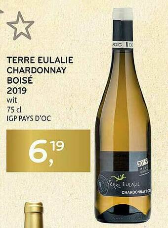 Alvo Terre Eulalie Chardonnay Boisé 2019 aanbieding