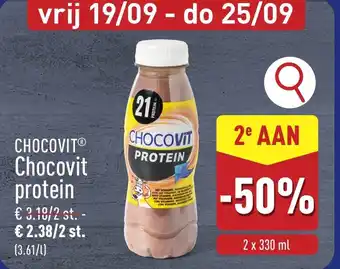 ALDI Chocovit protein aanbieding
