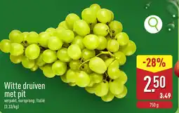 ALDI Witte druiven met pit aanbieding