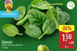 ALDI Spinazie aanbieding