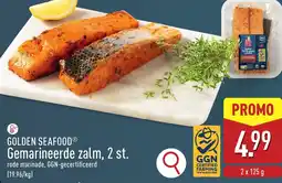 ALDI Golden seafood gemarineerde zalm aanbieding