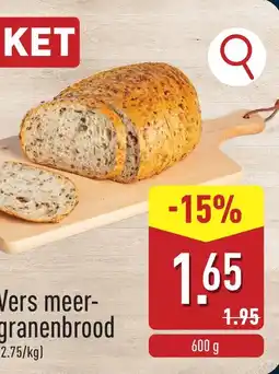 ALDI Verse meergranenbrood aanbieding