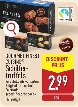 ALDI Gourmet finest cuisine schilfer truffels aanbieding
