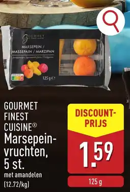 ALDI Gourmet finest cuisine marsepeinvruchten aanbieding