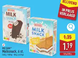 ALDI Milsani melksnack aanbieding