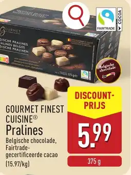 ALDI Gourmet finest cuisine pralines aanbieding