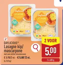 ALDI Daylicious lasagne kip / mascarpone aanbieding