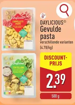 ALDI Daylicious gevulde pasta aanbieding