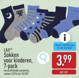 ALDI L&D Sokken voor kinderen, aanbieding