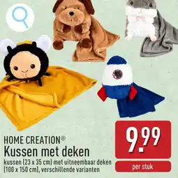 ALDI Home creation kussen met deken aanbieding