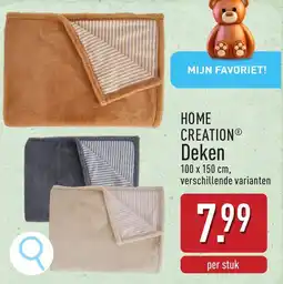 ALDI Home creation deken aanbieding