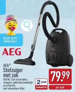 ALDI AEG Stofzuiger met zak aanbieding