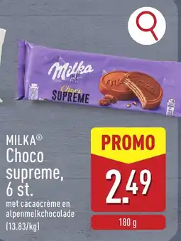 ALDI Milka choco supreme aanbieding