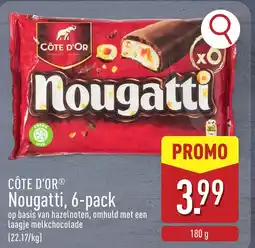 ALDI Côte d'or nougatti aanbieding