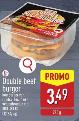 ALDI Double beef burger aanbieding