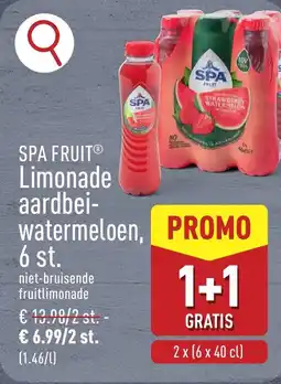 ALDI Spa fruit limonade aardbei watermeloen aanbieding