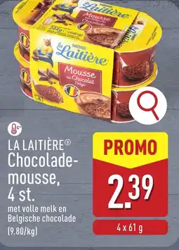 ALDI La Laitière Chocolademousse aanbieding