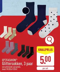 ALDI Up2fashion glittersokken, 3 paar aanbieding
