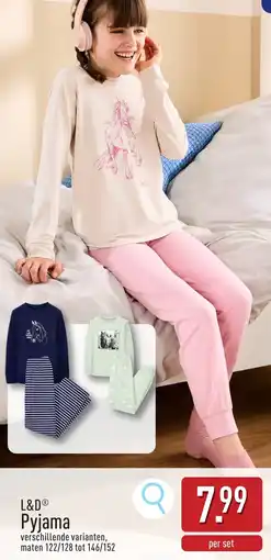 ALDI L&D Pyjama aanbieding