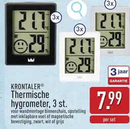 ALDI Krontaler thermische hygrometer, aanbieding