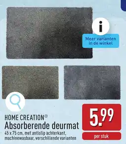 ALDI Home creation absorberende deurmat aanbieding