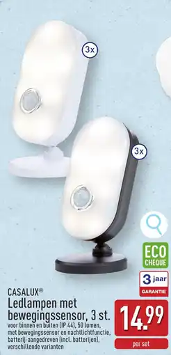 ALDI Casalux ledlampen met bewegingssensor, aanbieding