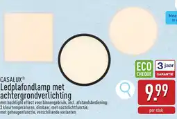 ALDI Casalux ledplafondlamp met achtergrondverlichting aanbieding