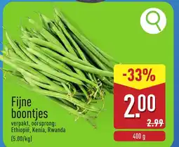 ALDI Fijne boontjes aanbieding