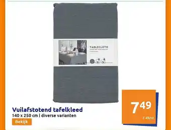 Action Vuilafstoted Tafelkleed aanbieding