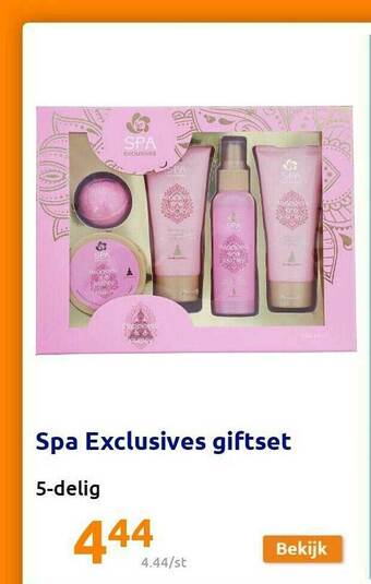 Action Spa Exclusives Giftset aanbieding