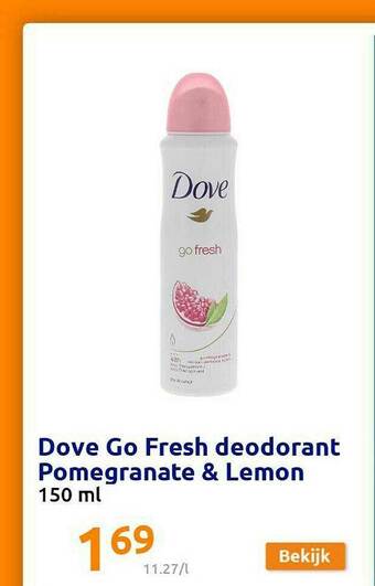 Action Dove Go Fresh Deodorant aanbieding