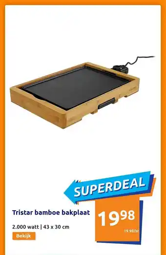 Action Tristar Bamboe Bakplaat aanbieding