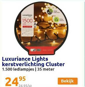 Action Luxuriance Lights Kerstverlichting Cluster aanbieding