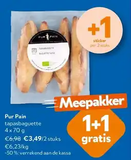 OKay Pur Pain tapasbaguette 4 x 70 g aanbieding