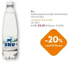 OKay Bru lichtbruisend natuurlijk mineraalwater 50 cl aanbieding