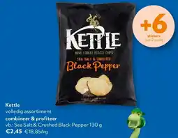 OKay Kettle Sea Salt & Crushed Black Pepper 130 g aanbieding