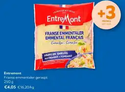 OKay Entremont Franse emmentaler geraspt 250 g aanbieding