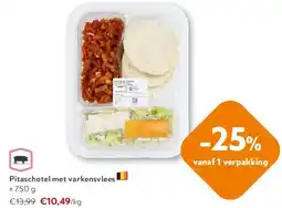 OKay Pitaschotel met varkensvlees aanbieding