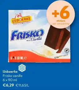 OKay IJsboerke Frisko vanille 6 x 90 ml aanbieding
