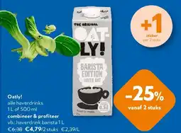 OKay Oatly! haverdrink barista 1 L aanbieding