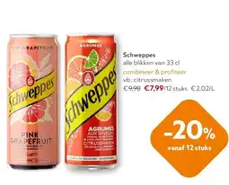 OKay Schweppes alle blikken van 33 cl aanbieding