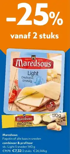 OKay Maredsous Light 5 sneden 140 g aanbieding