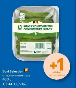 OKay Boni Selection snackkomkommers 400 g aanbieding